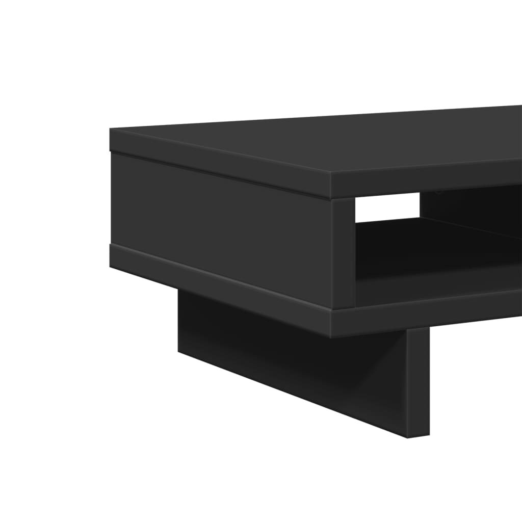 Support d'écran noir 50x27x15 cm Bois d'ingénierie