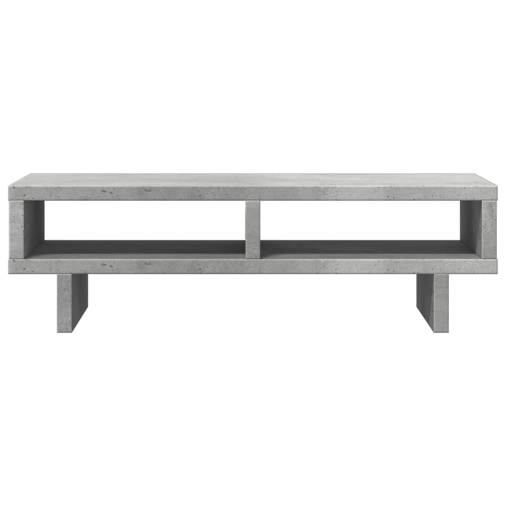 Support d'écran gris béton 50x27x15 cm bois d'ingénierie