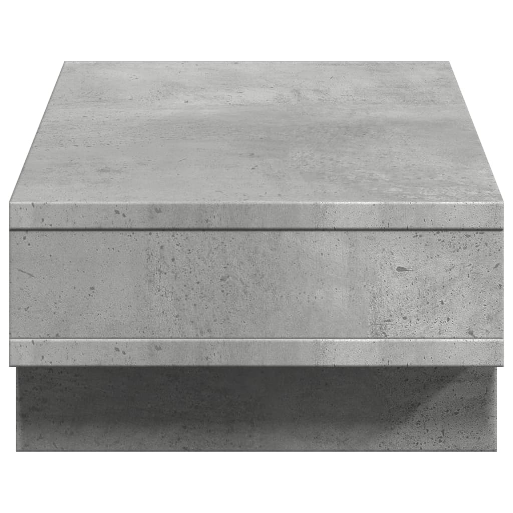 Support d'écran gris béton 50x27x15 cm bois d'ingénierie