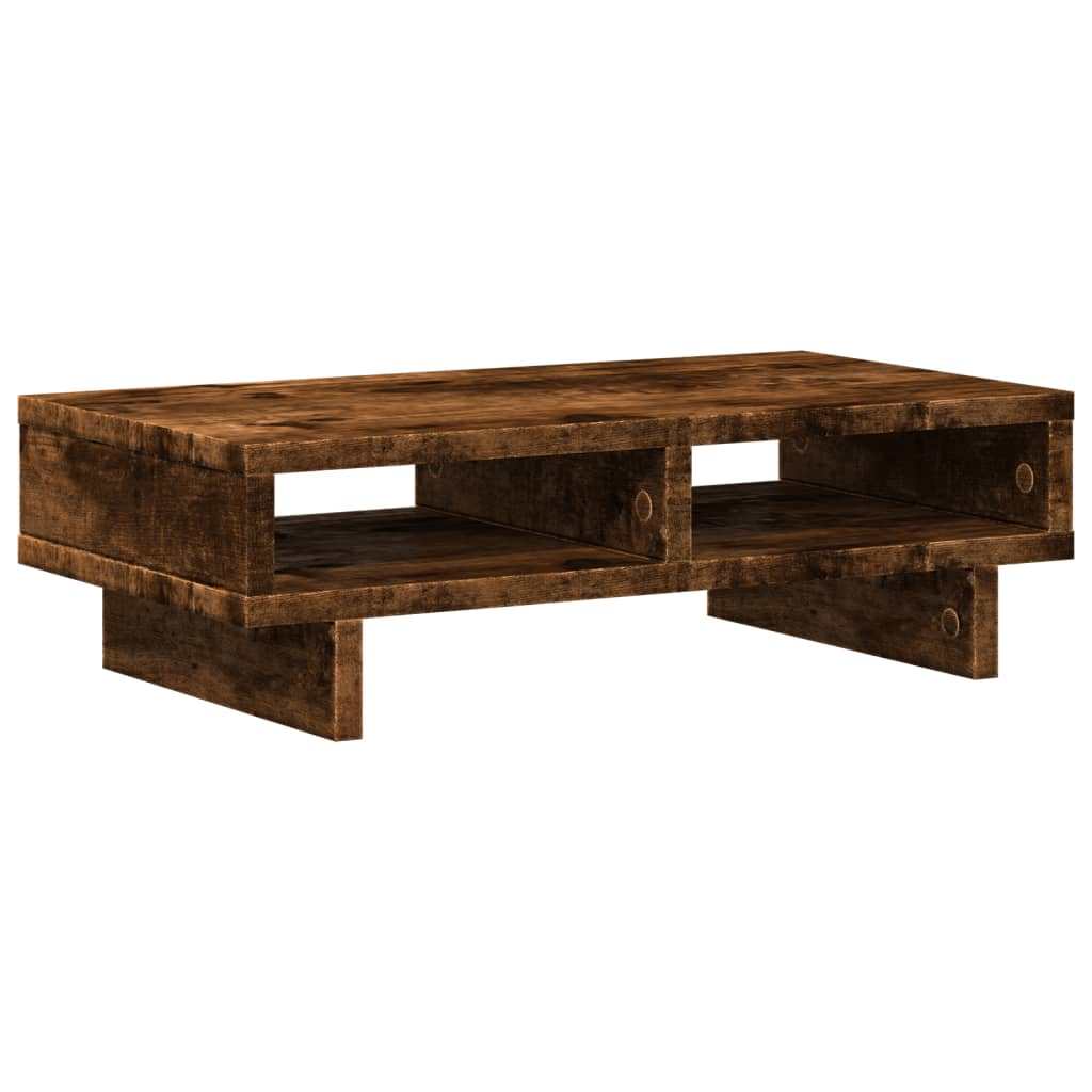 Monitor Stand Smoked Oak 50x27x15 cm Wood-based material