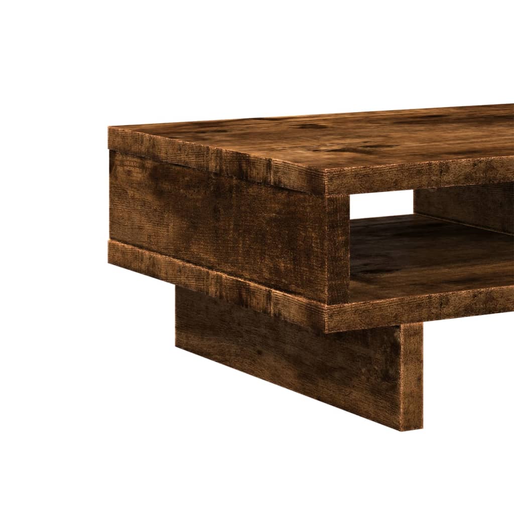 Monitor Stand Smoked Oak 50x27x15 cm Wood-based material