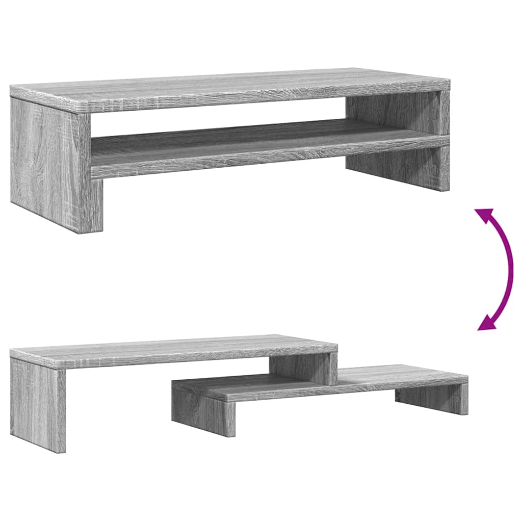 Monitor Stand Gray Sonoma 54x22x15 cm Engineered Wood