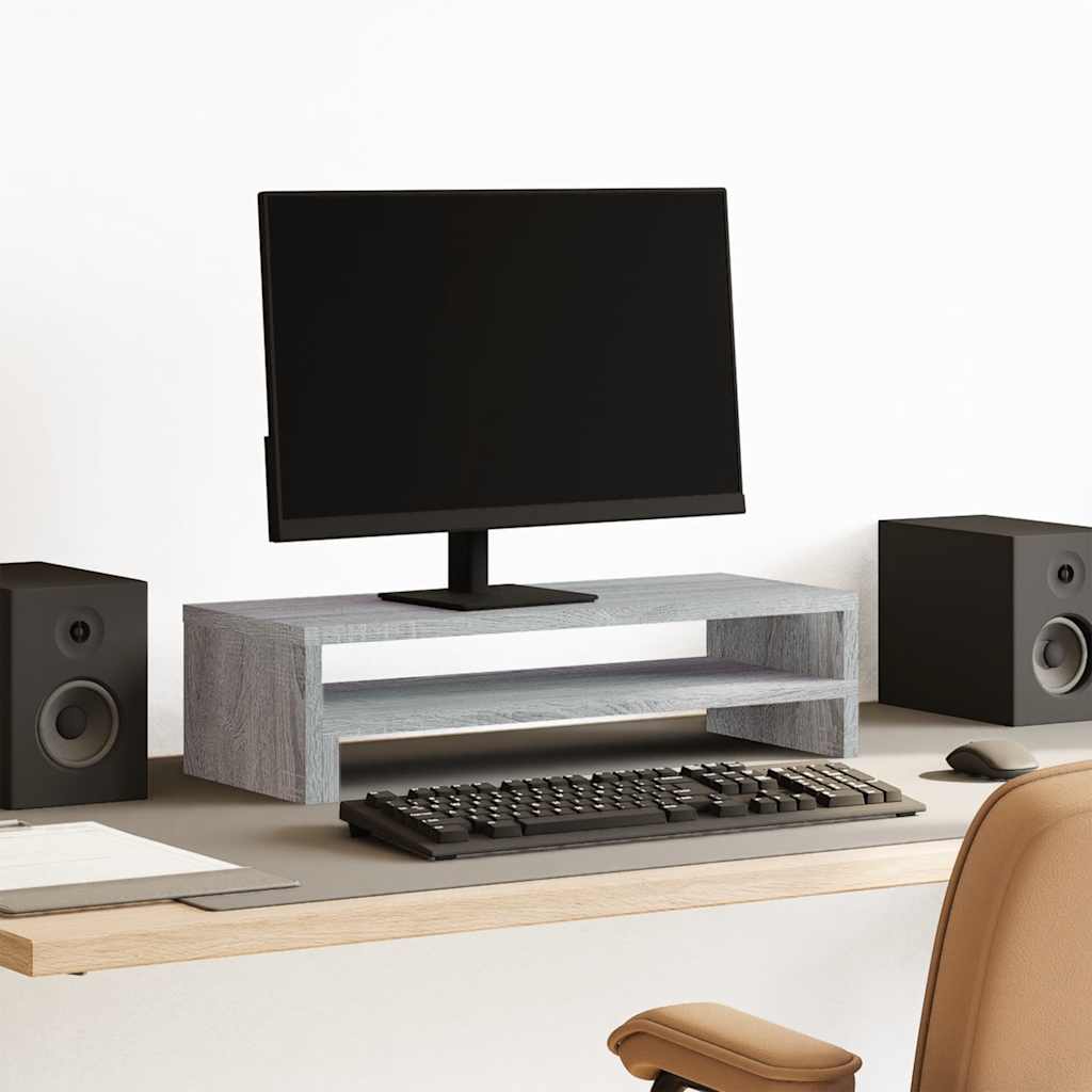 Monitor Stand Gray Sonoma 54x22x15 cm Engineered Wood