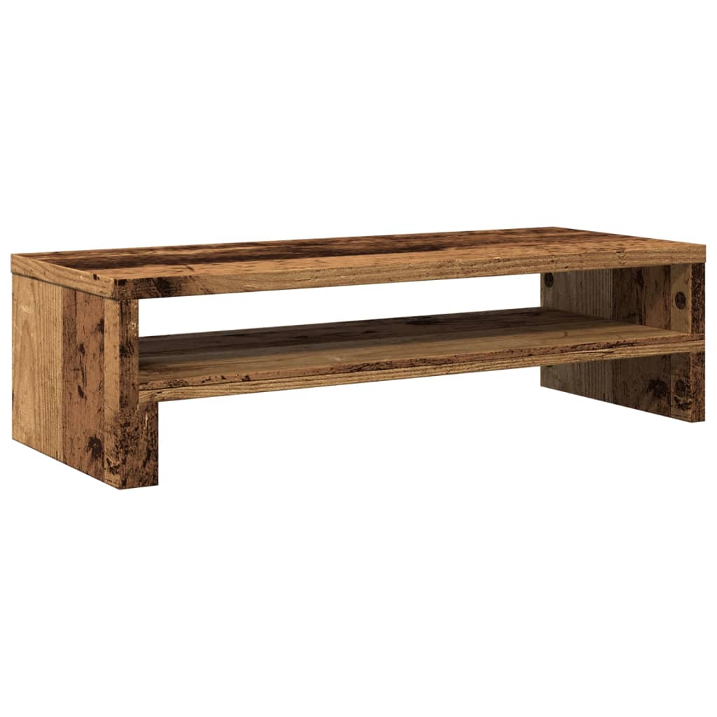 Monitor Stand Reclaimed Wood Look 54x22x15 cm Wood-based Material