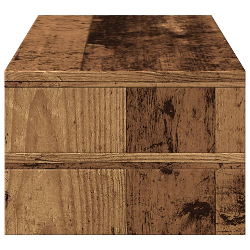 Monitor Stand Reclaimed Wood Look 54x22x15 cm Wood-based Material