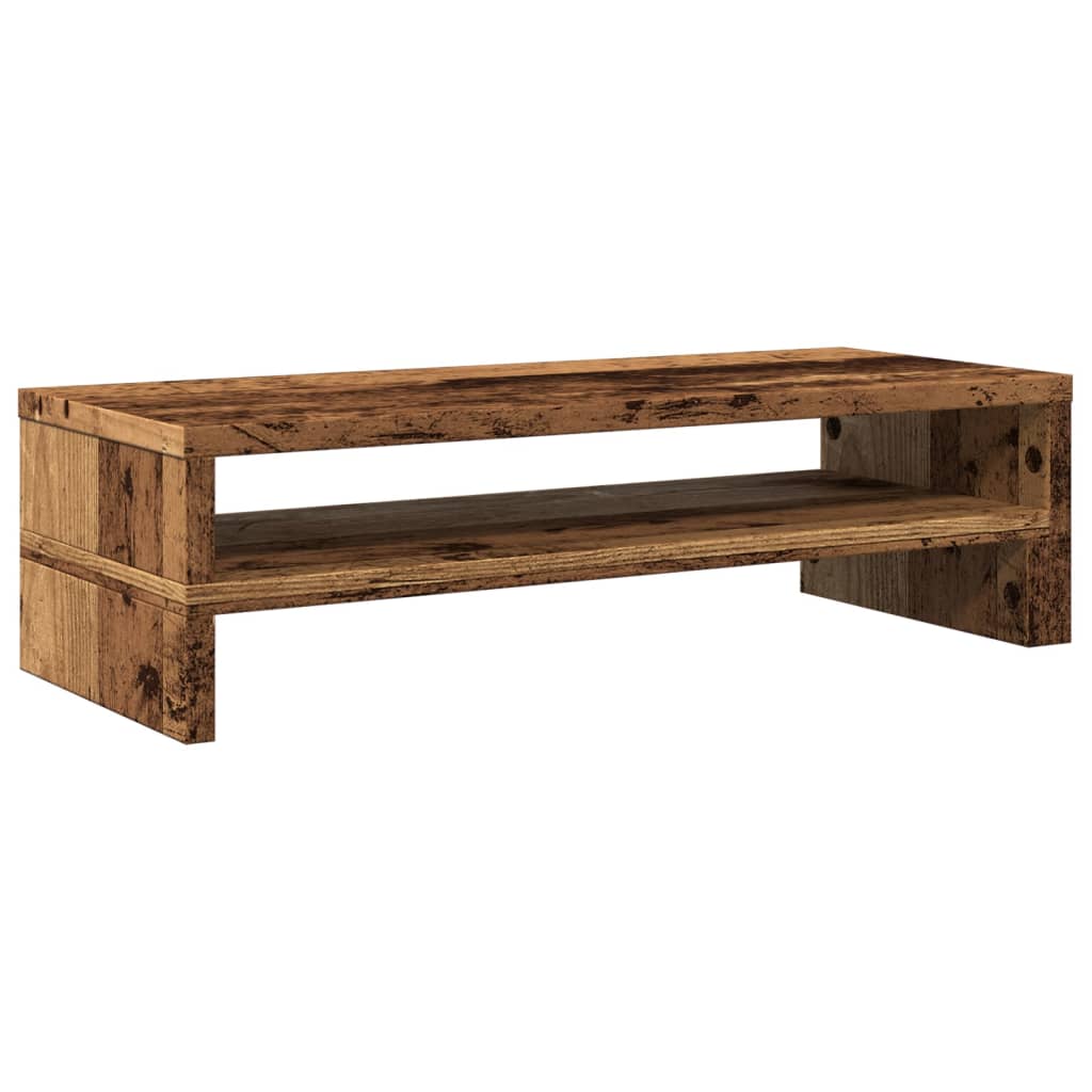 Monitor Stand Reclaimed Wood Look 54x22x15 cm Wood-based Material