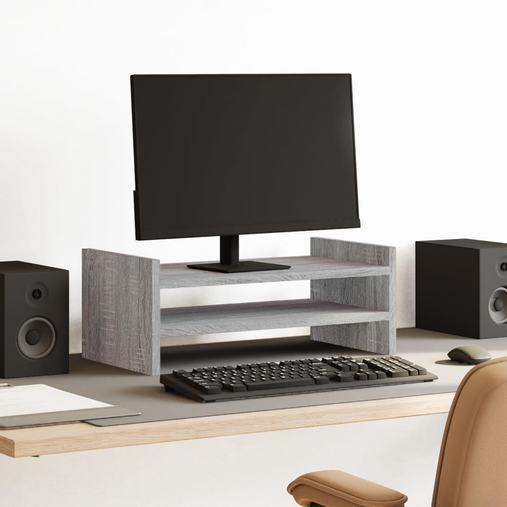 Monitor Stand Gray Sonoma 50x27x20 cm Engineered Wood