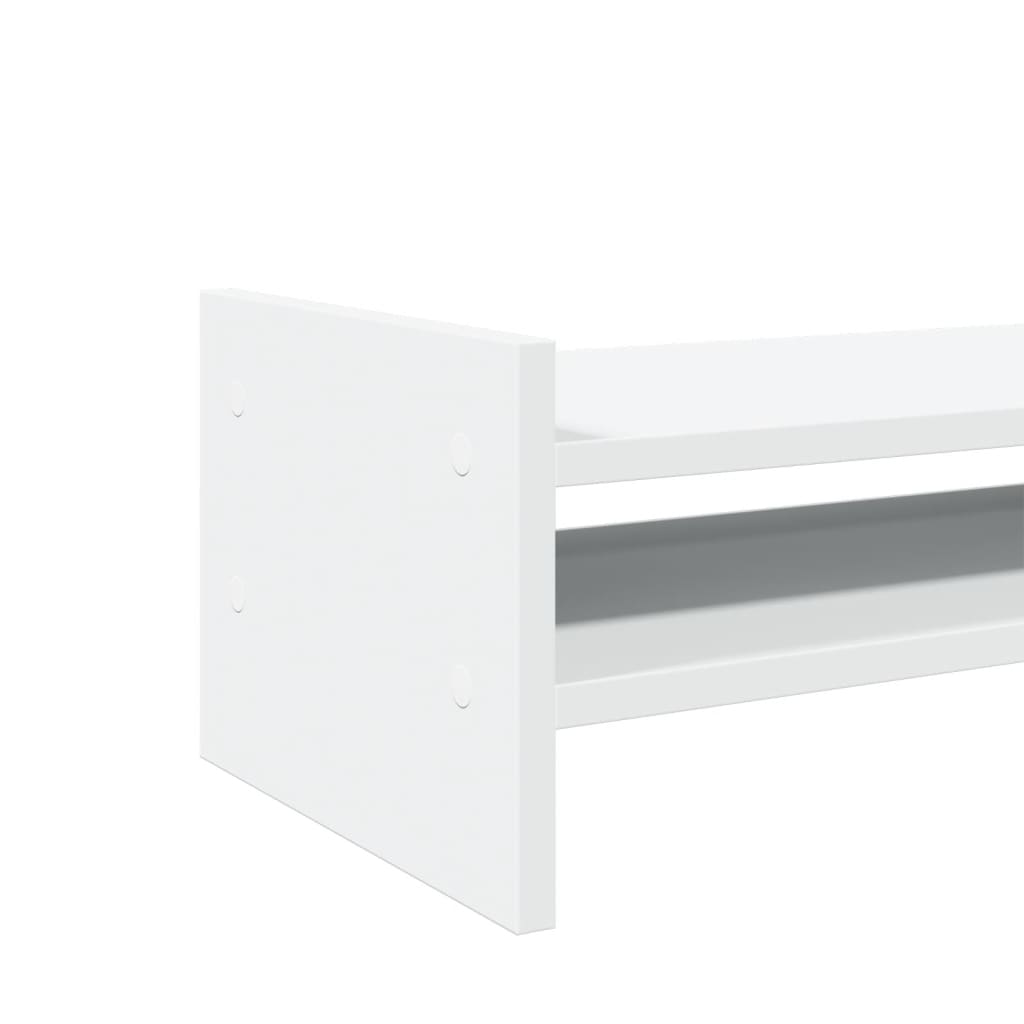 Pied pour moniteur blanc 100x27x20 cm en bois d'ingénierie