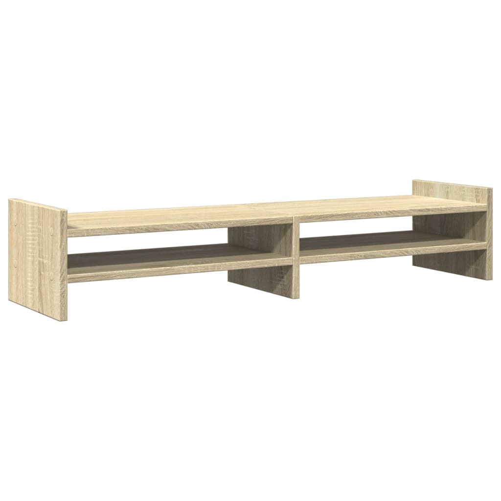 Support d'écran chêne Sonoma 100x27x20 cm bois d'ingénierie