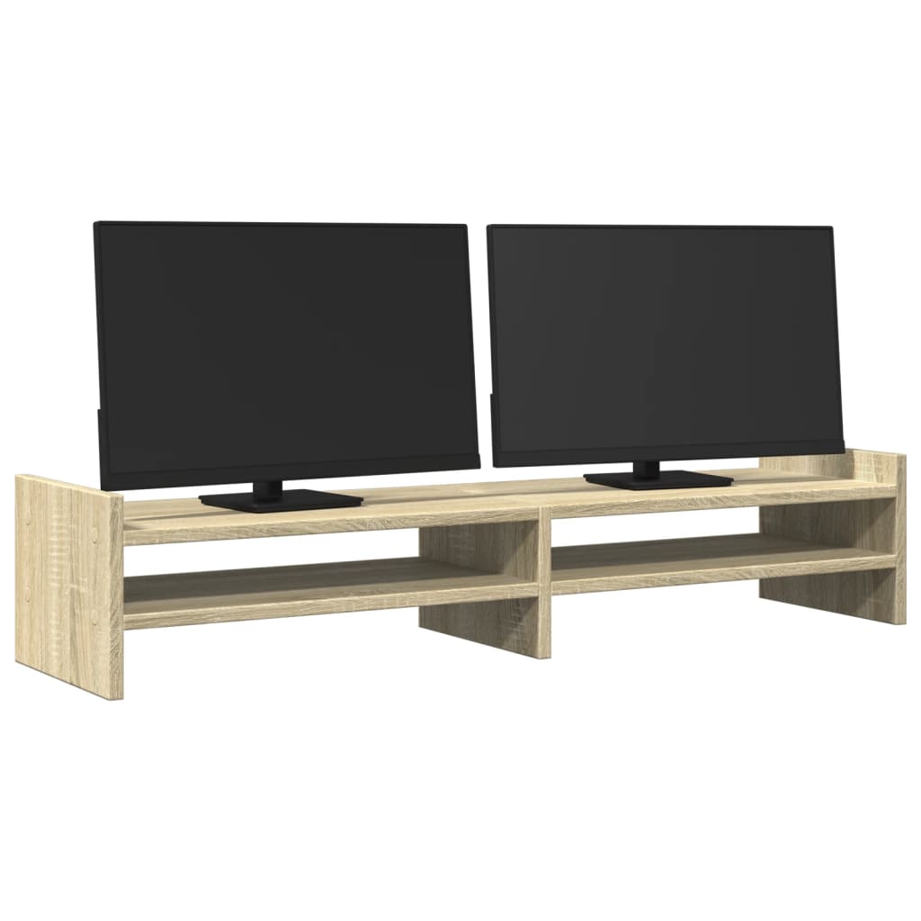 Support d'écran chêne Sonoma 100x27x20 cm bois d'ingénierie