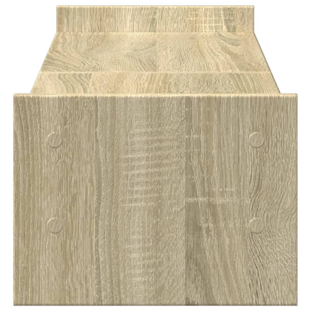 Support d'écran chêne Sonoma 100x27x20 cm bois d'ingénierie
