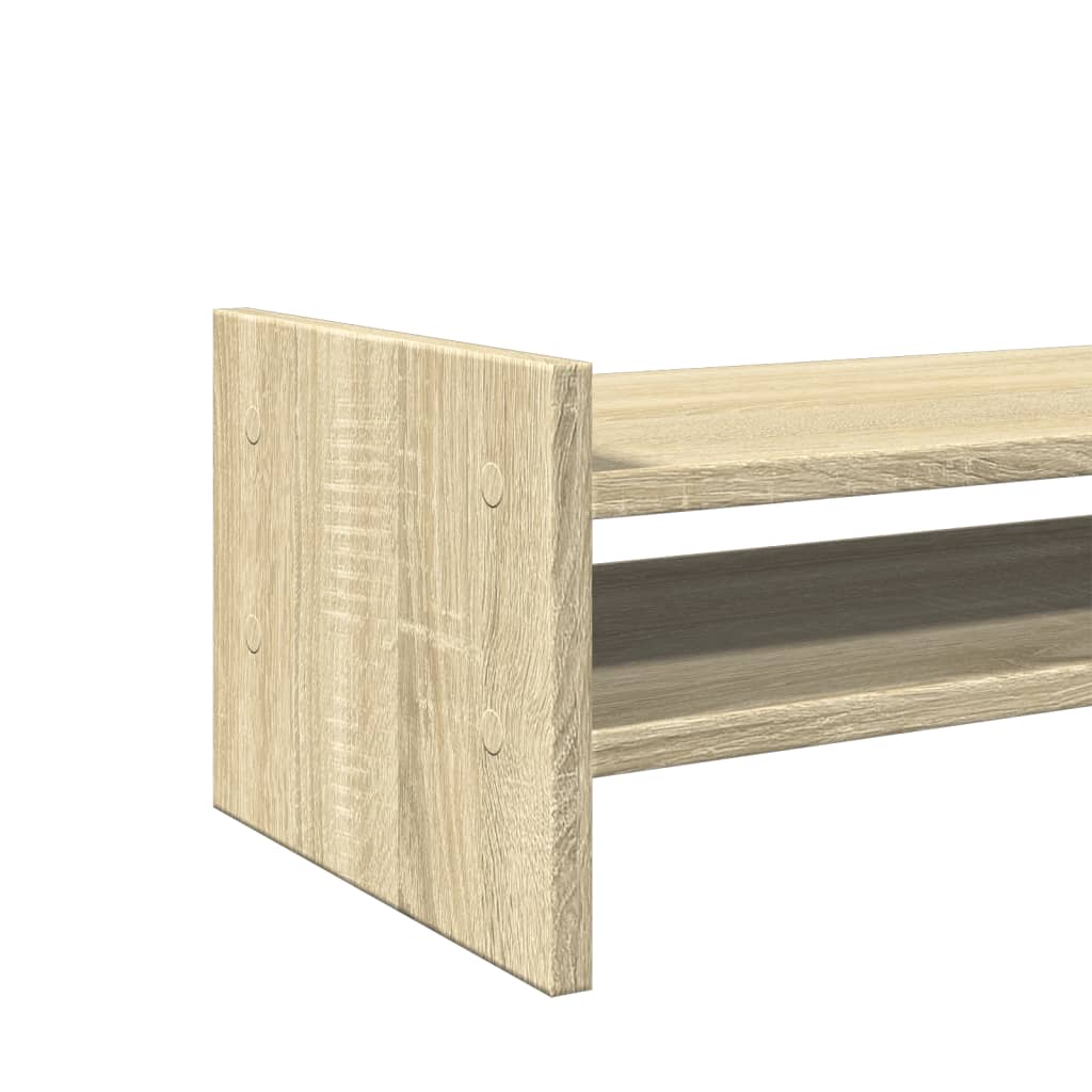 Support d'écran chêne Sonoma 100x27x20 cm bois d'ingénierie