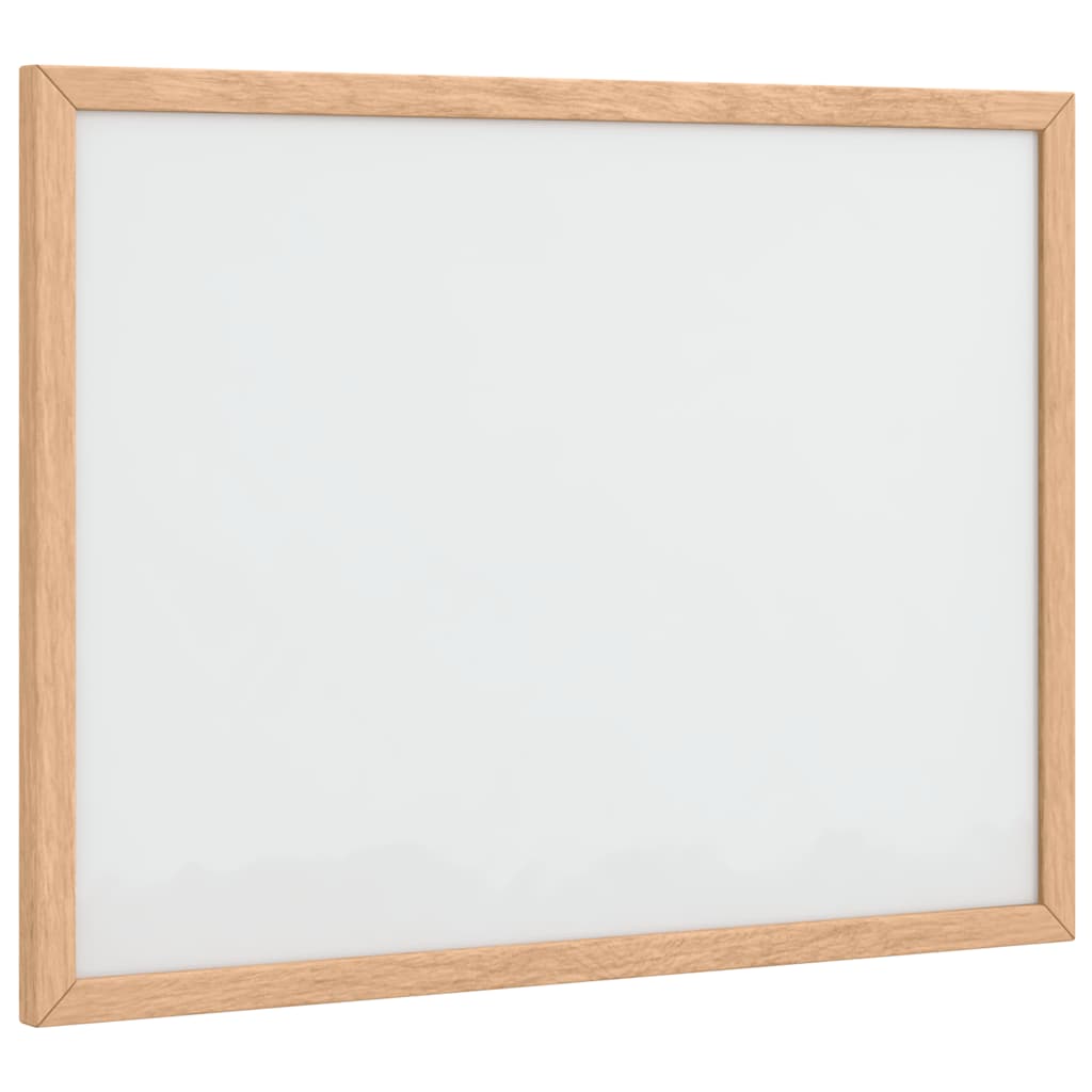 Tableau blanc magnétique avec cadre en pin massif 40x30 cm