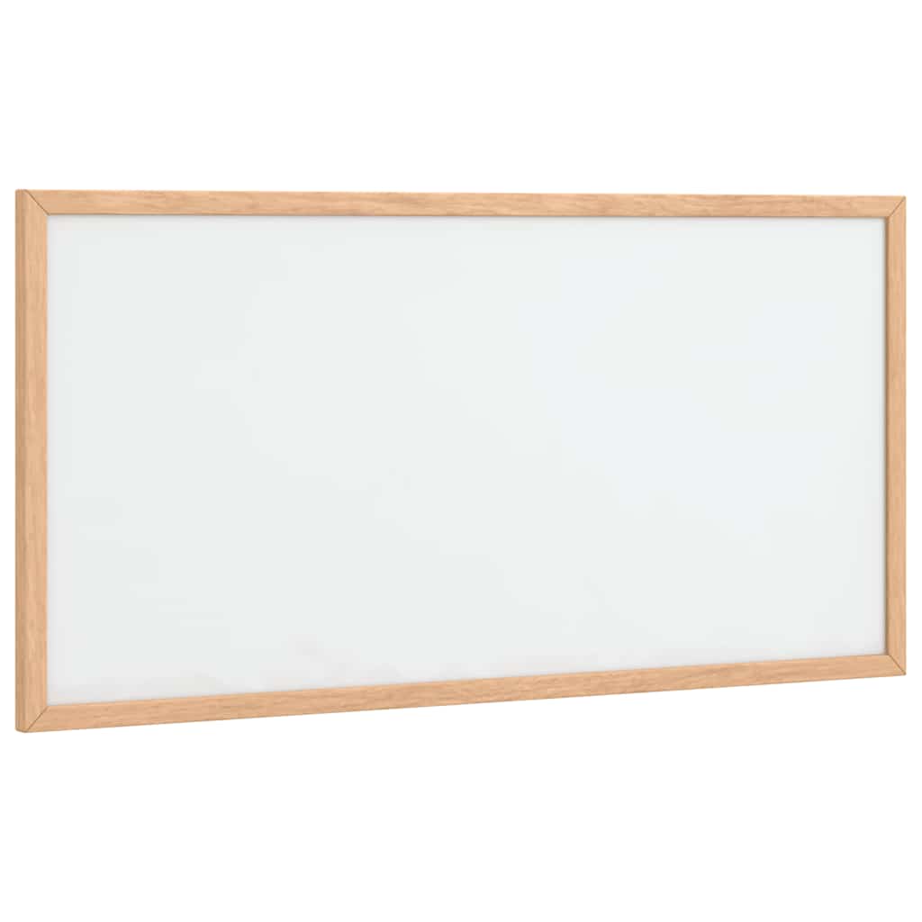 Tableau blanc magnétique encadré en pin massif 60 x 30 cm