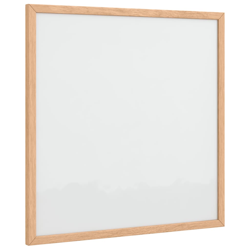Tableau blanc magnétique avec cadre en pin massif 40x40 cm