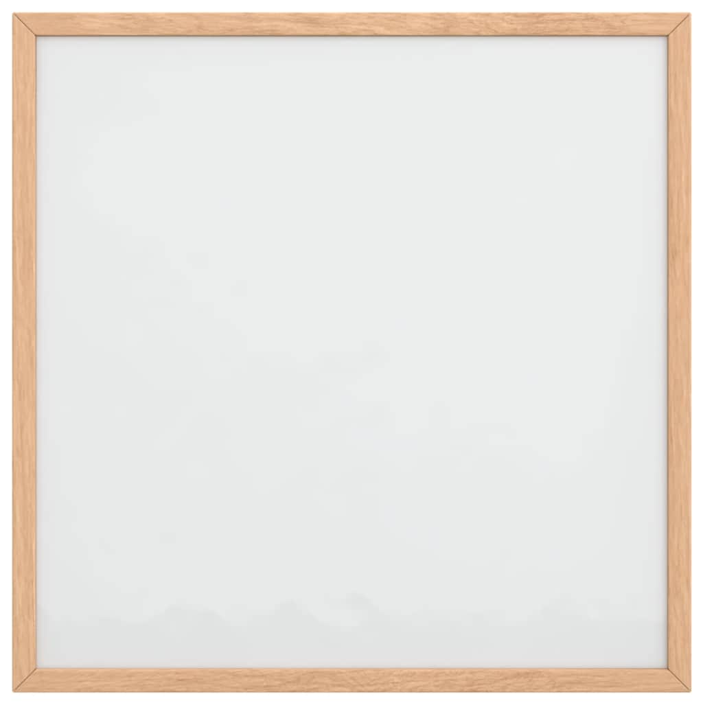 Tableau blanc magnétique avec cadre en pin massif 40x40 cm