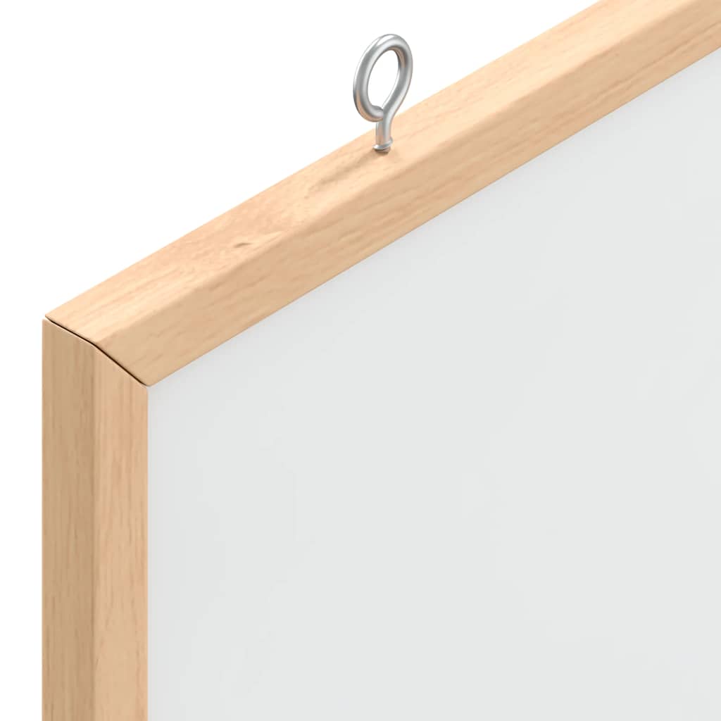 Tableau blanc magnétique avec cadre en pin massif 60 x 55 cm
