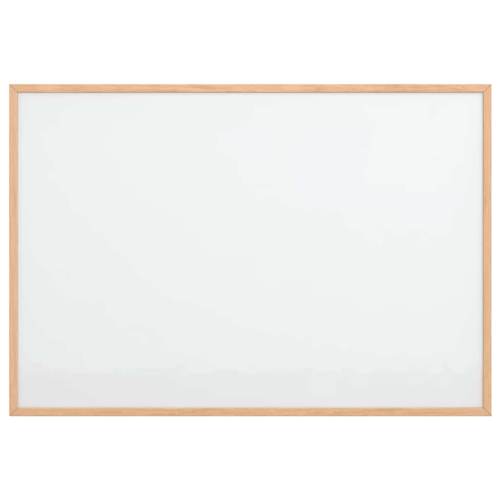 Tableau blanc magnétique avec cadre en pin massif 80 x 55 cm