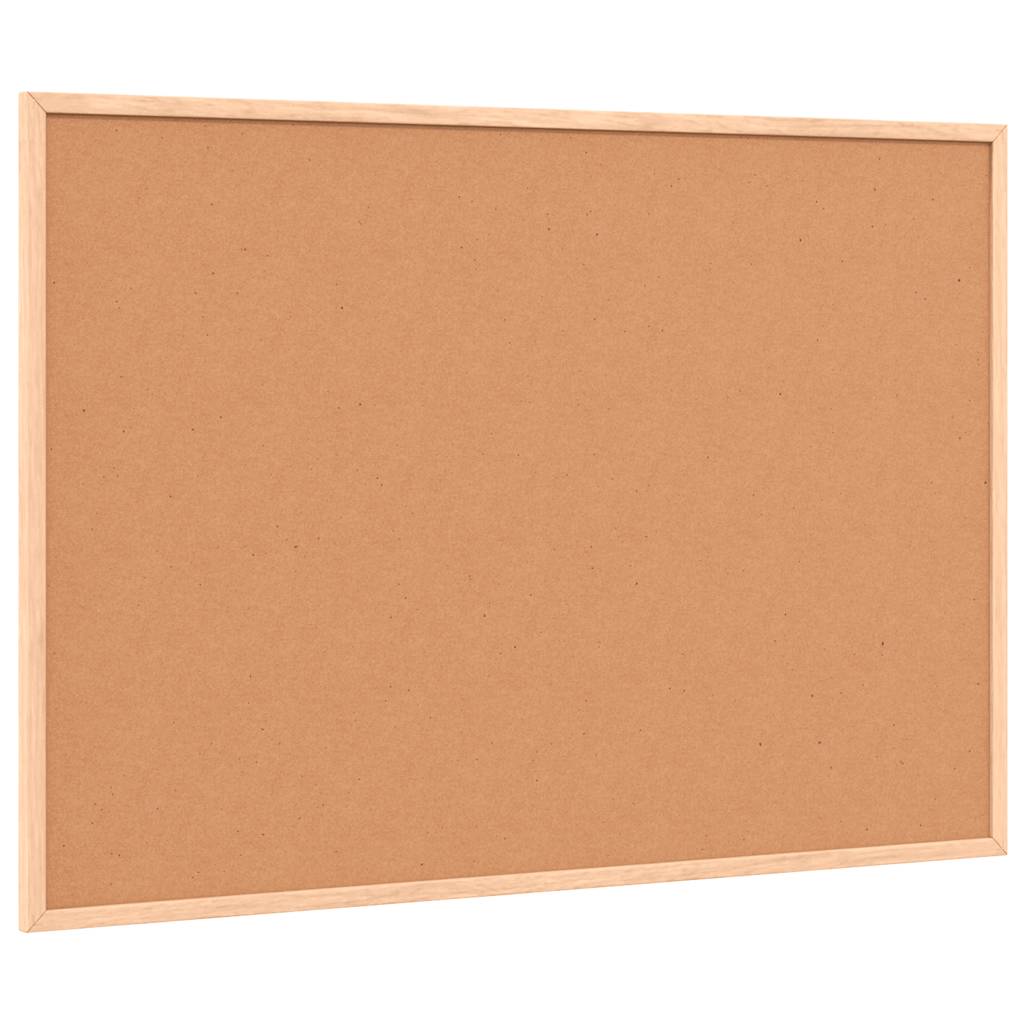 Tableau blanc magnétique avec cadre en pin massif 80 x 55 cm