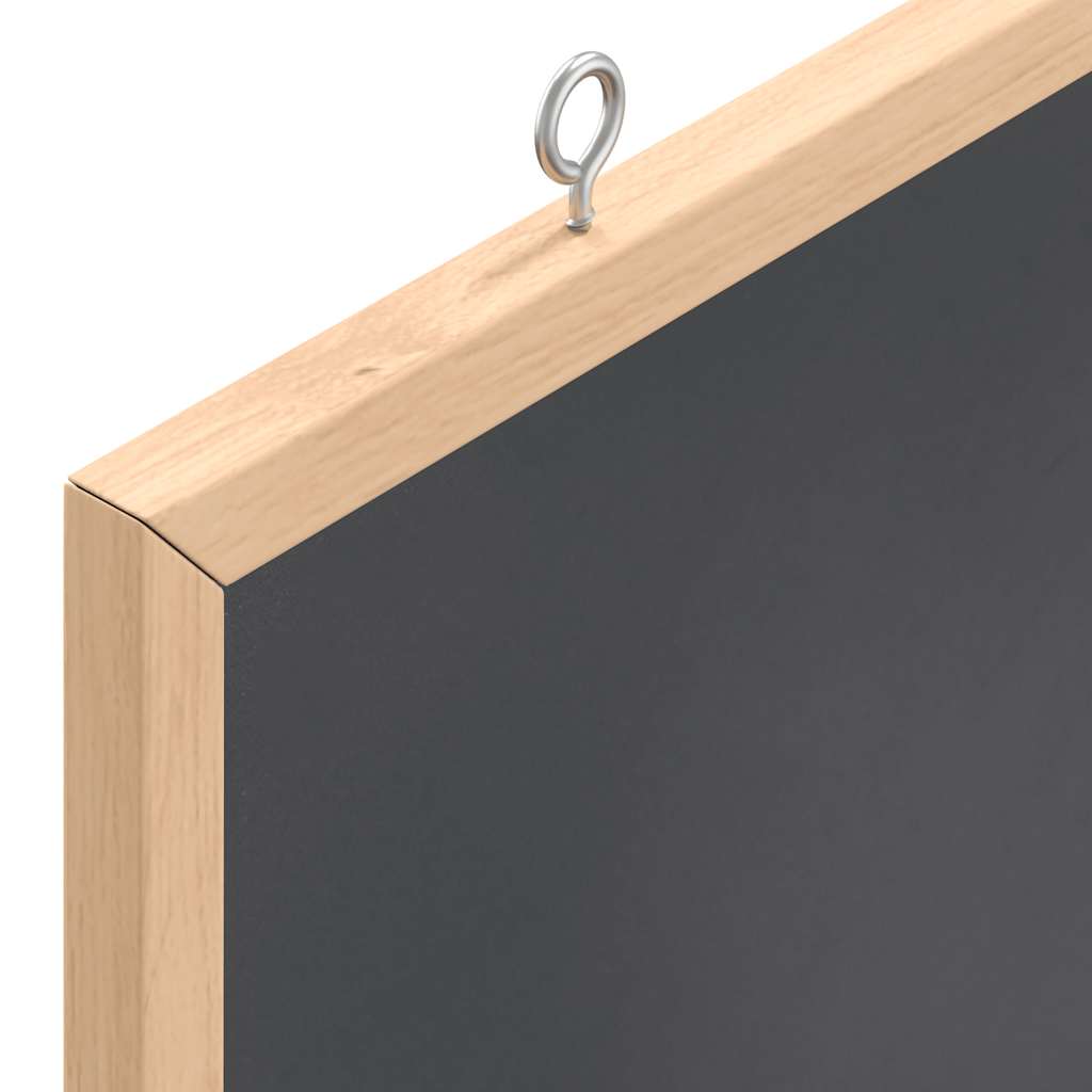 Black Chalkboard with Solid Pine Wood Frame 40x30 cm