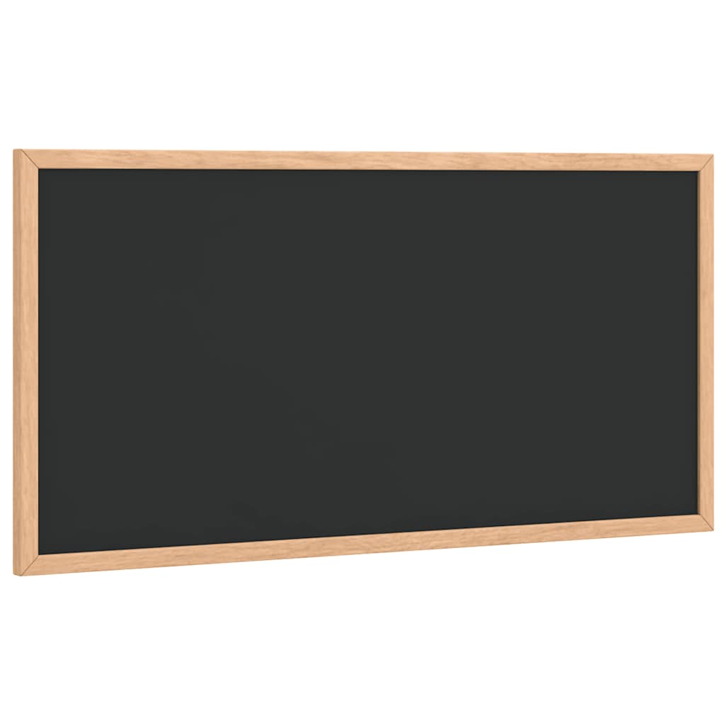 Tableau noir avec cadre en pin massif Noir 60 x 30 cm