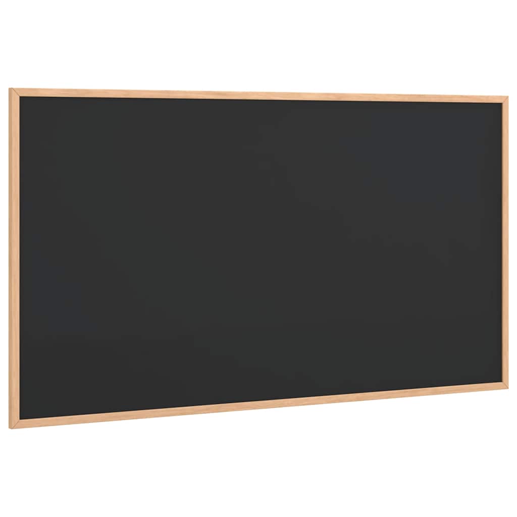 Tableau noir avec cadre en pin massif Noir 100 x 55 cm