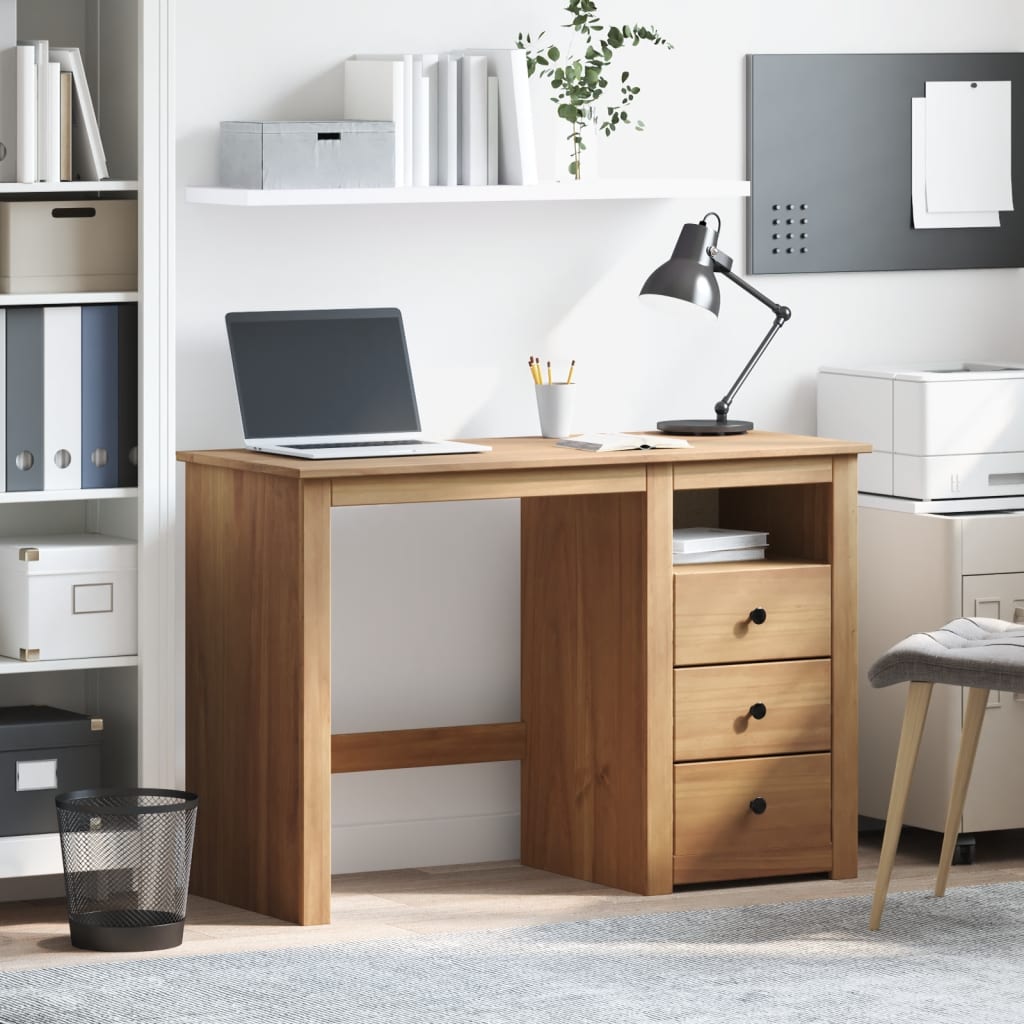Desk Panama 112x45x75 cm Solid Pine