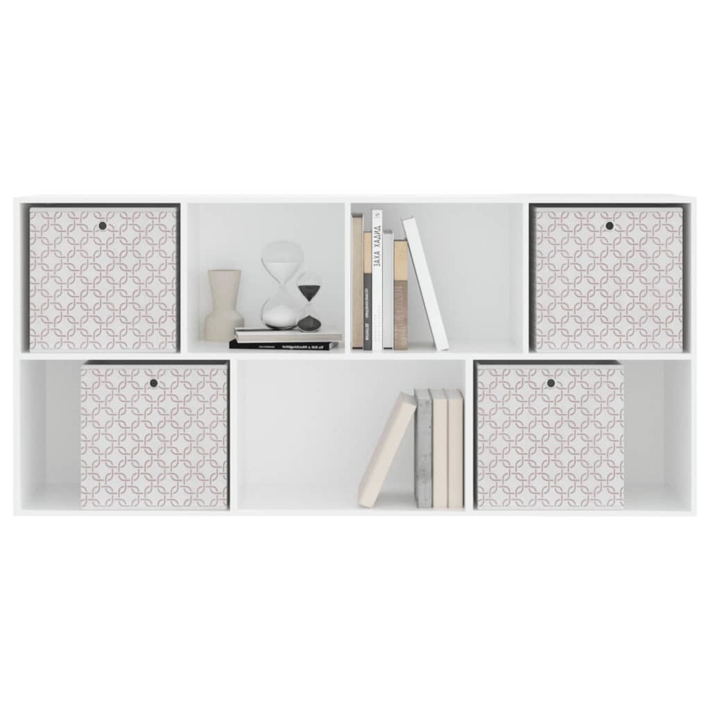 Boîtes de rangement pliables 4 pcs crème 32x32x32 cm intissé