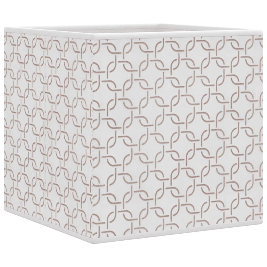 Boîtes pliables 10 pcs Crème 32x32x32 cm Intissé
