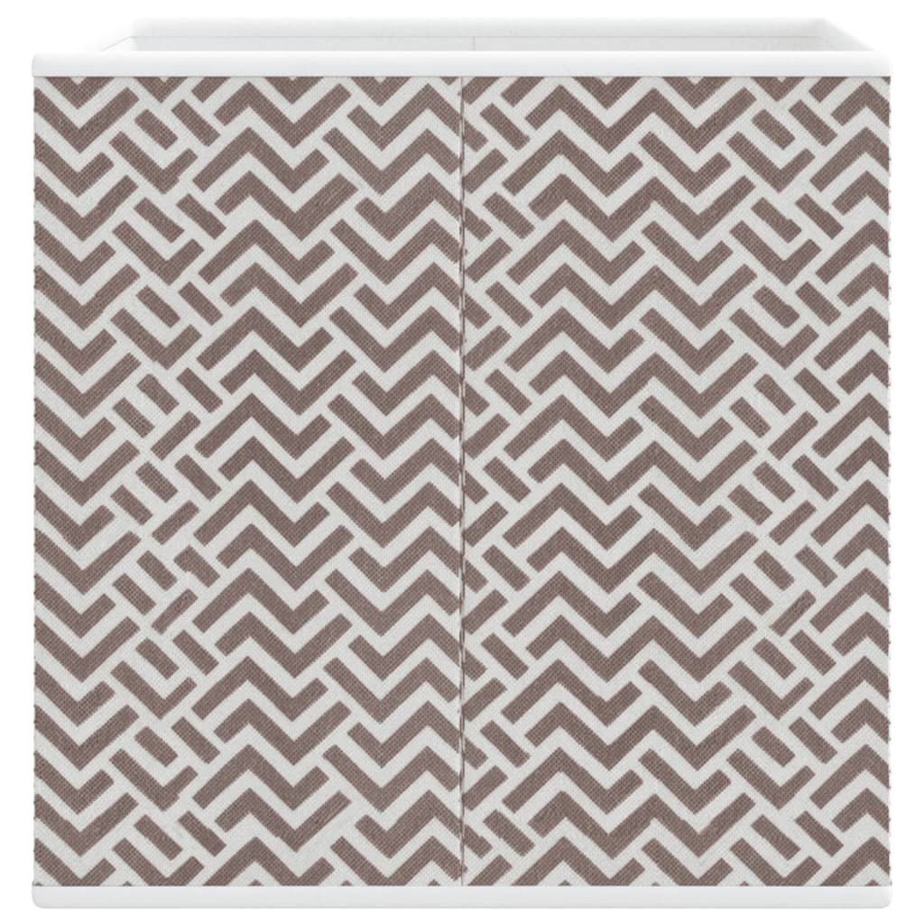 Collapsible Boxes, 4 Pcs, Brown, 32x32x32 cm, Non-woven