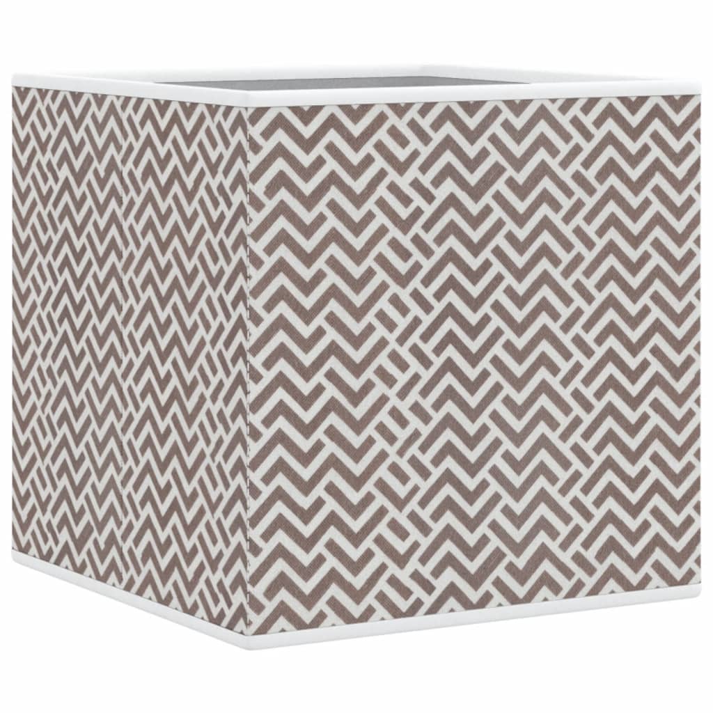 Collapsible Boxes, 4 Pcs, Brown, 32x32x32 cm, Non-woven