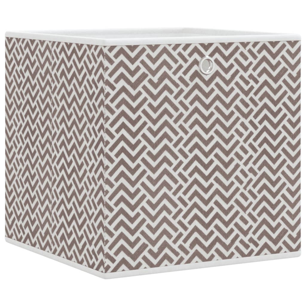 Boîtes pliantes 10 pcs Marron 32x32x32 cm Intissé