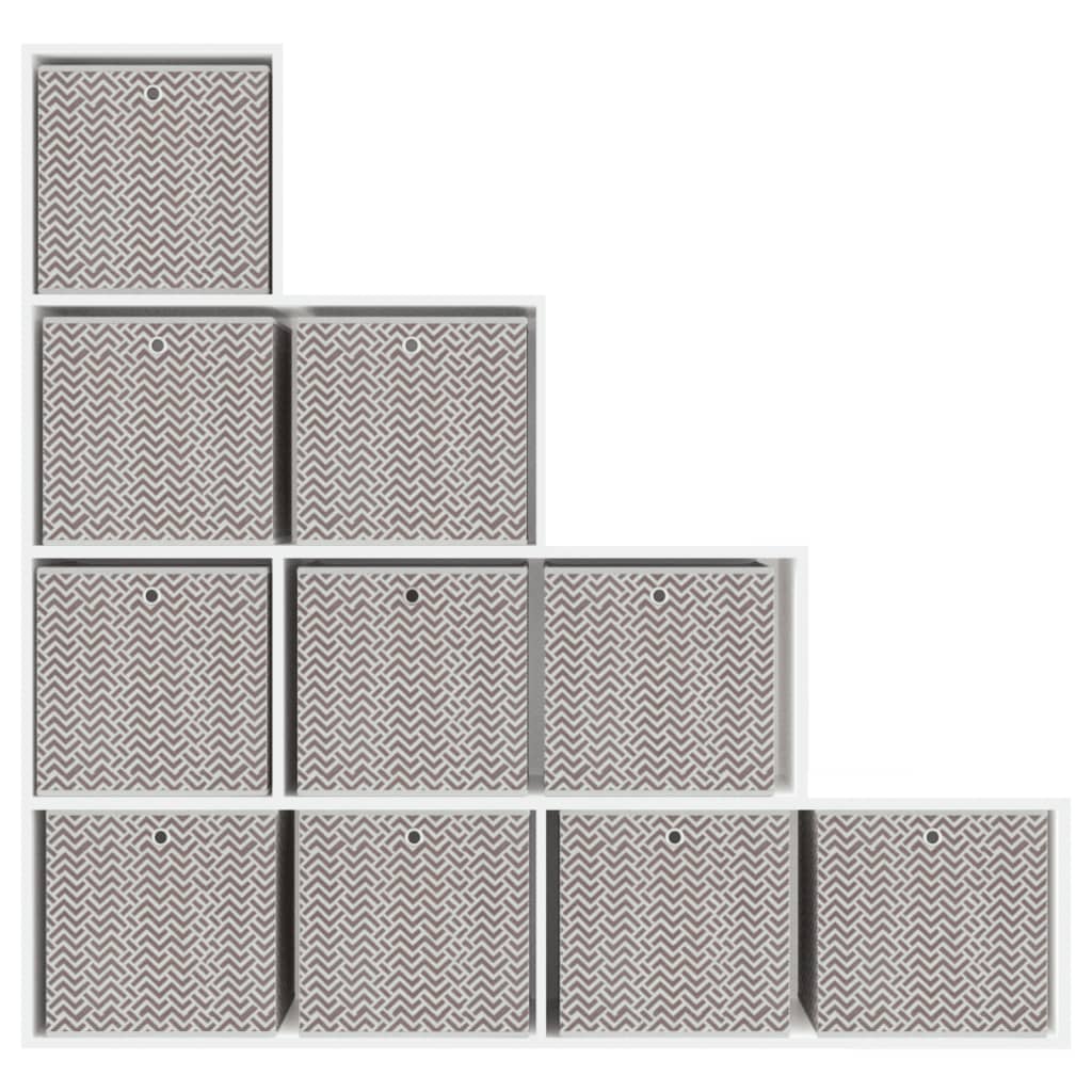 Boîtes pliantes 10 pcs Marron 32x32x32 cm Intissé