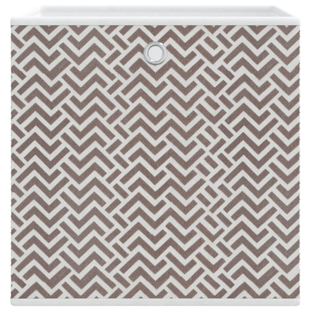 Boîtes pliantes 10 pcs Marron 32x32x32 cm Intissé