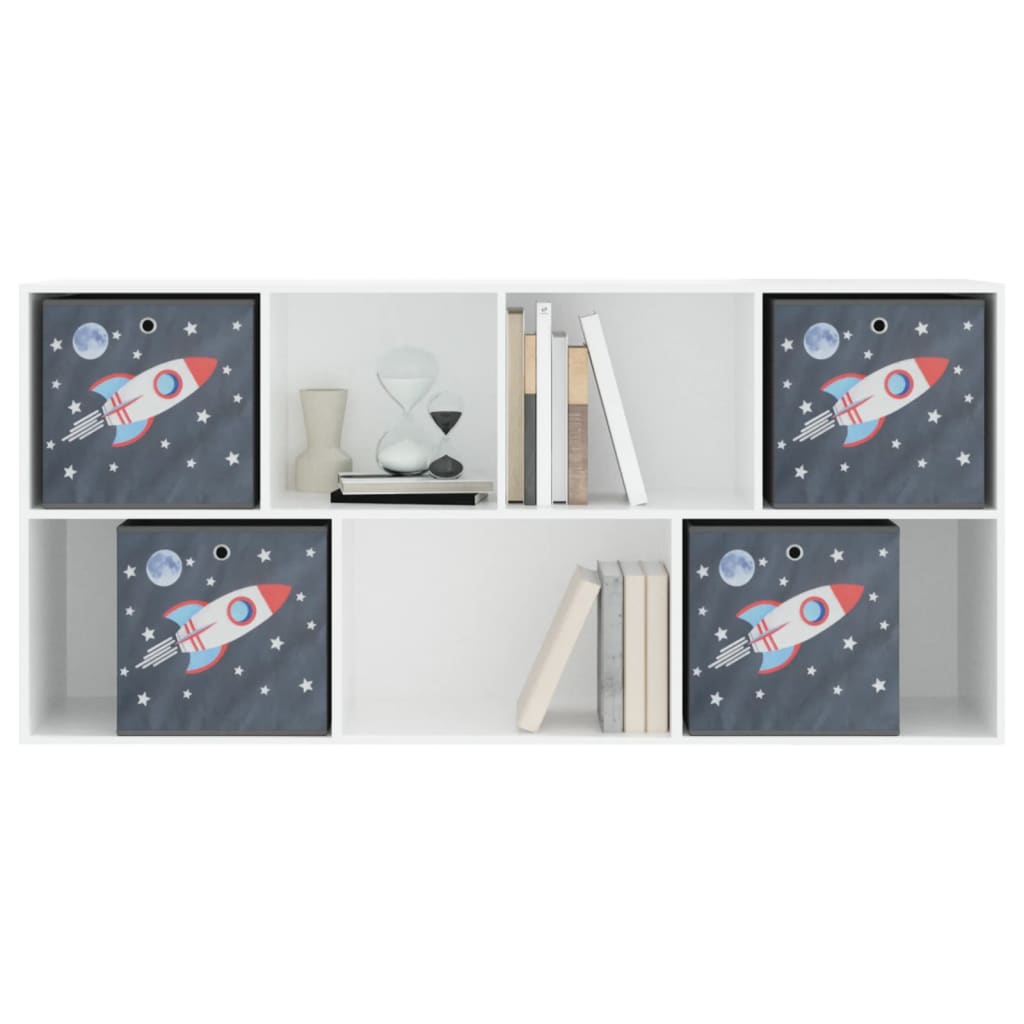 Boîtes pliables 4 pcs Gris 32x32x32 cm Intissé