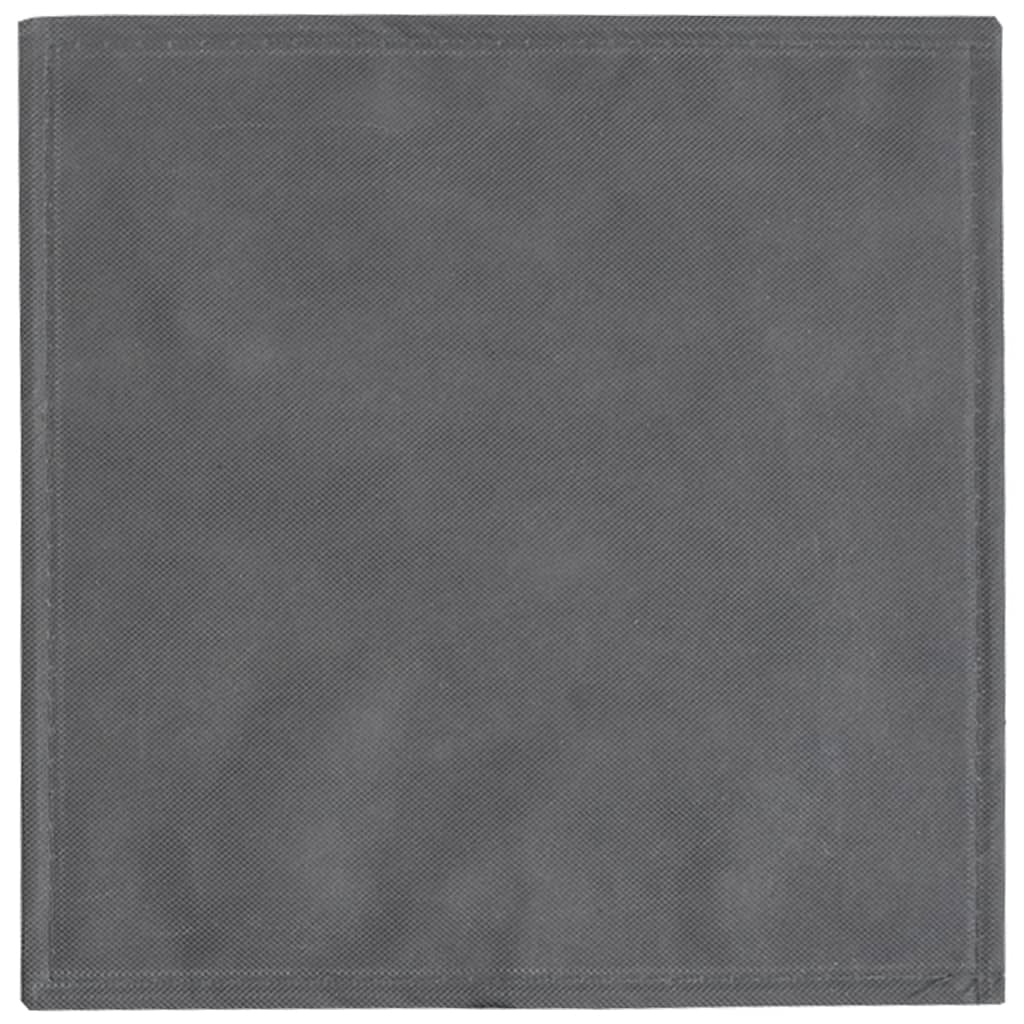 Boîtes pliables 4 pcs Gris 32x32x32 cm Intissé