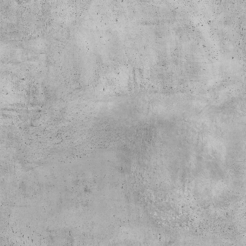 LED Desk Concrete Grey 130x130x91 cm Engineered Wood