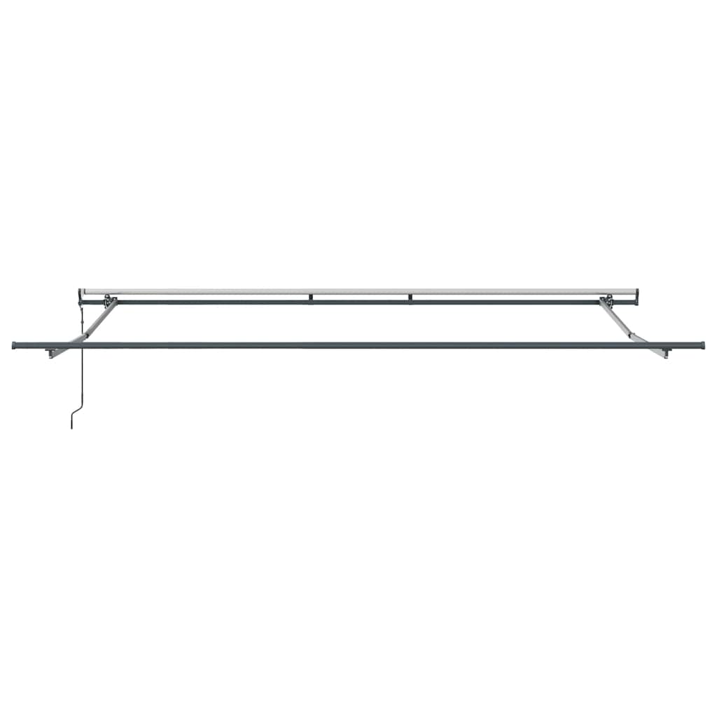 Markise Automatisch Anthrazit und Weiß 450x300 cm