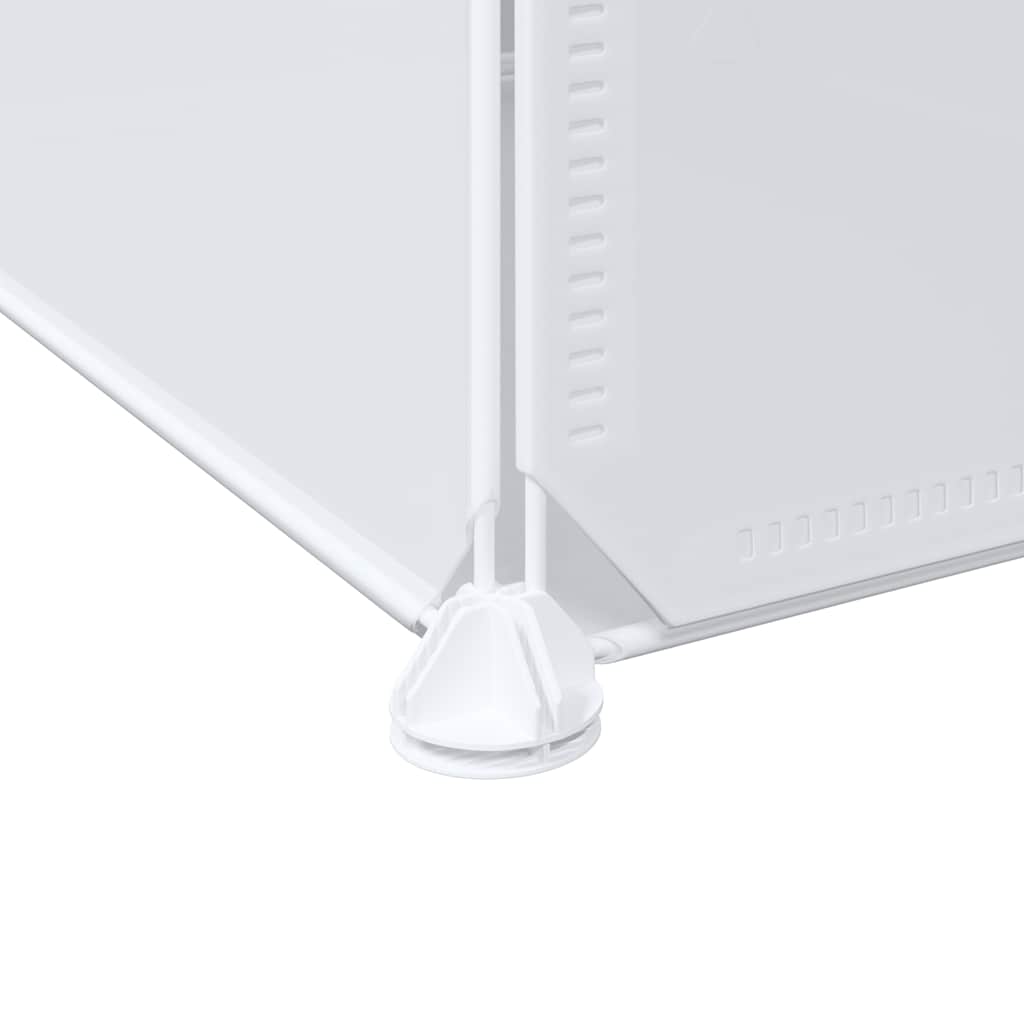 Shelf system with 16 cubes and hanging rods PP