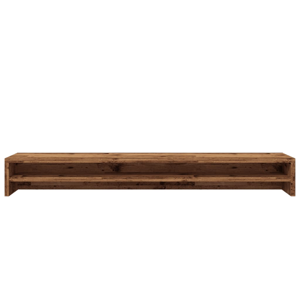 Monitor Stand Reclaimed Wood Look 100x24x13 cm Engineered Wood