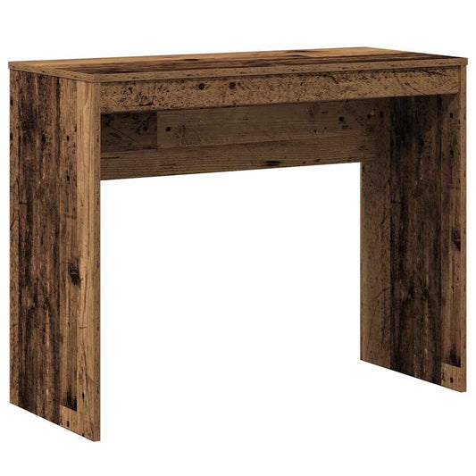 Bureau aspect vieux bois 90x40x72 cm Panneau de particules