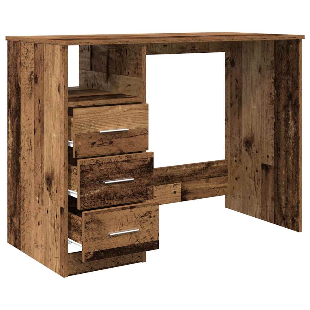 Schreibtisch Altholz-Optik 102x50x76 cm Holzwerkstoff
