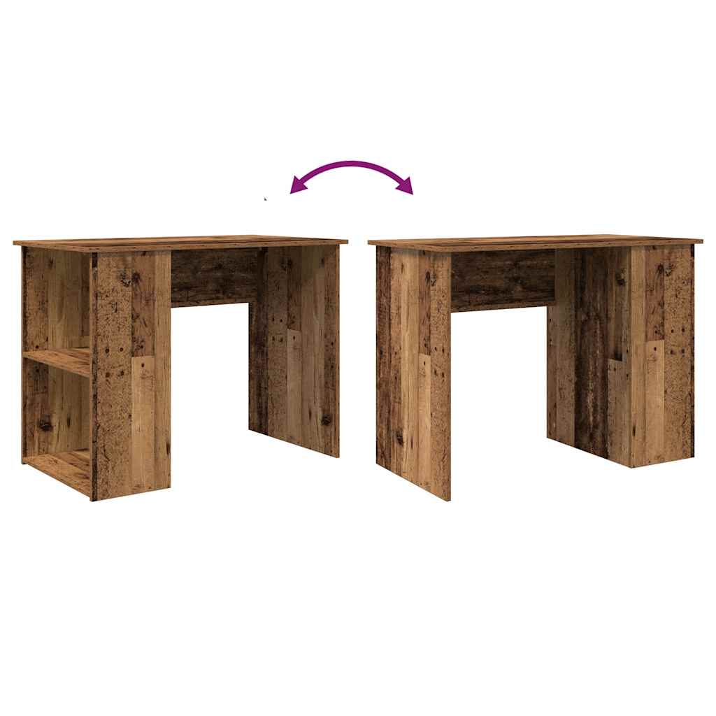 Desk reclaimed wood look 100x55x75 cm wood material