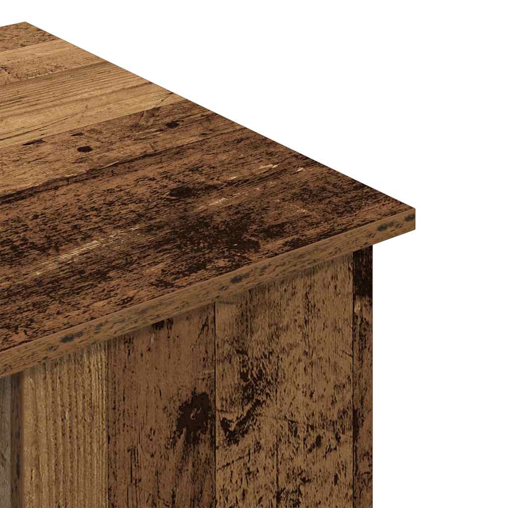 Desk reclaimed wood look 100x55x75 cm wood material