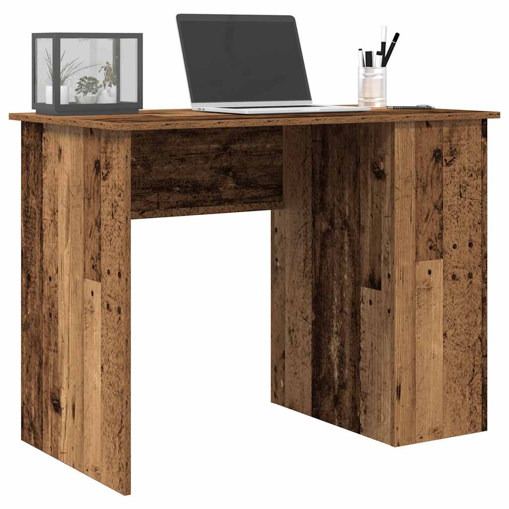 Desk reclaimed wood look 100x55x75 cm wood material