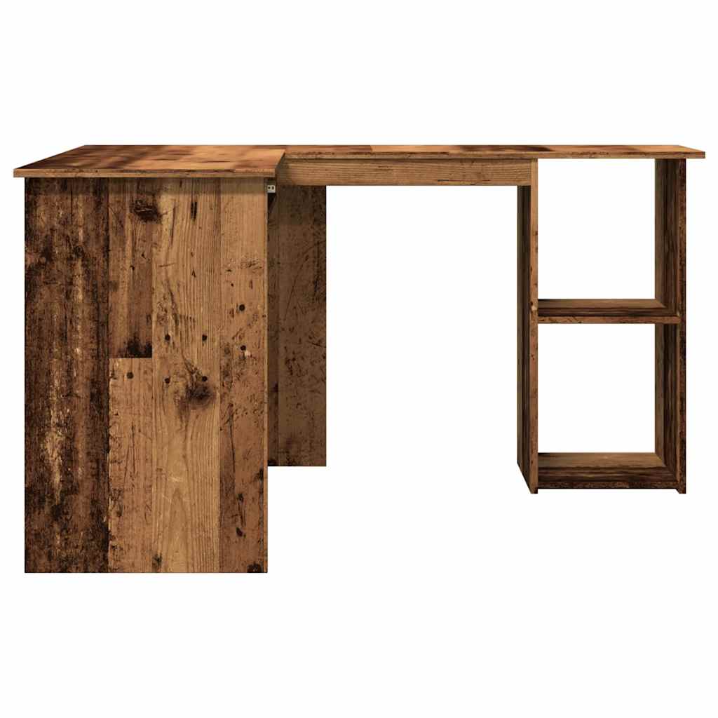 Corner Desk Reclaimed Wood Look 120x140x75 cm Engineered Wood