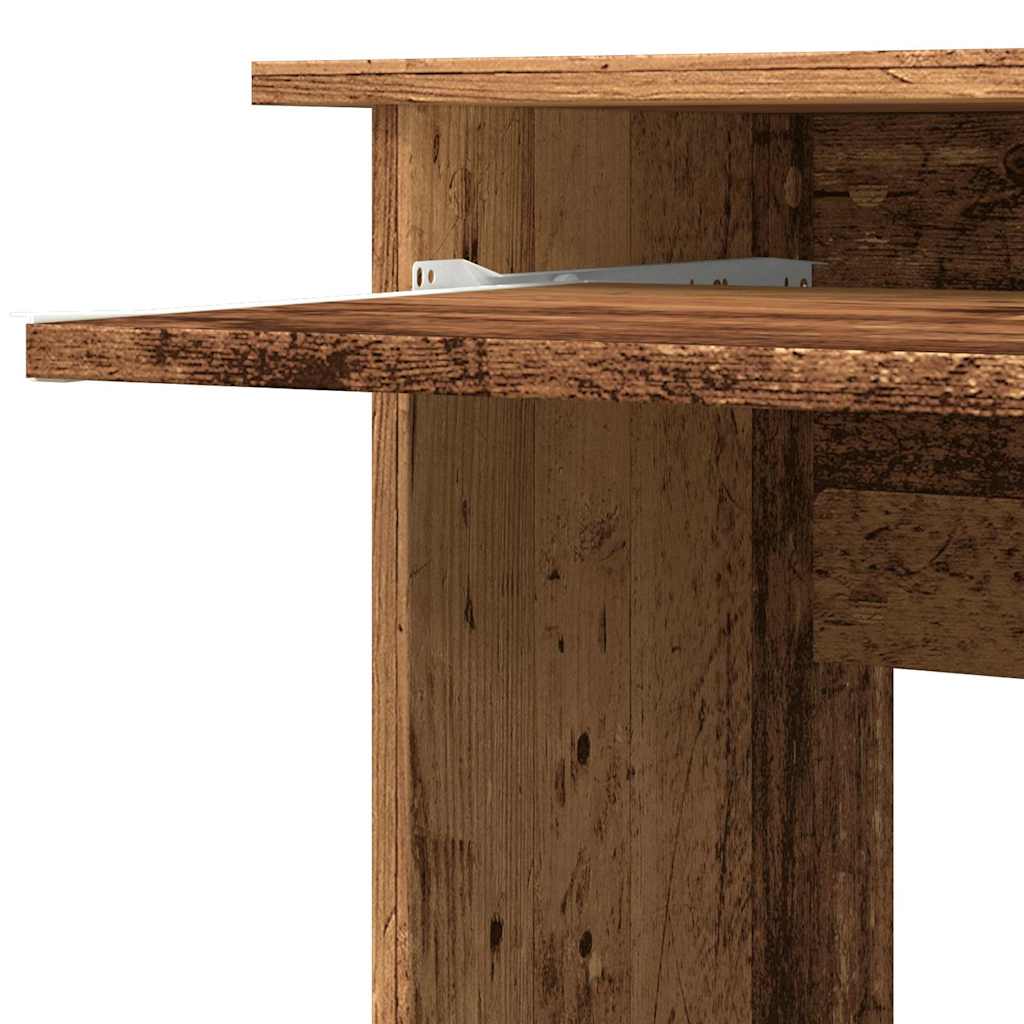 Corner Desk Reclaimed Wood Look 120x140x75 cm Engineered Wood
