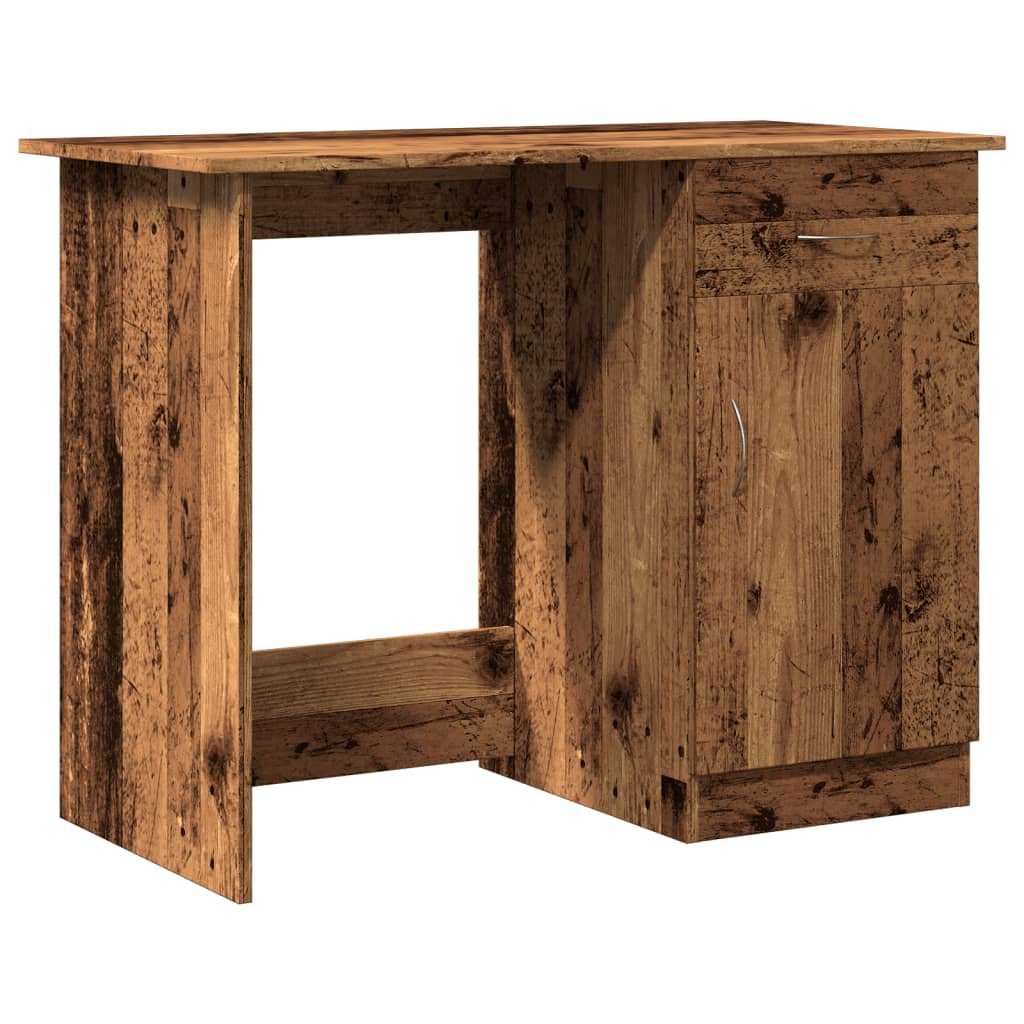 Desk Reclaimed Wood Look 100x50x76 cm Engineered Wood