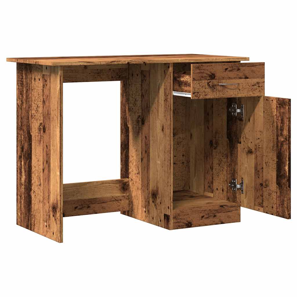 Desk Reclaimed Wood Look 100x50x76 cm Engineered Wood