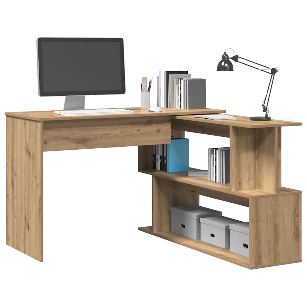 Eckschreibtisch Artisan-Eiche 200,5x50x76 cm Holzwerkstoff